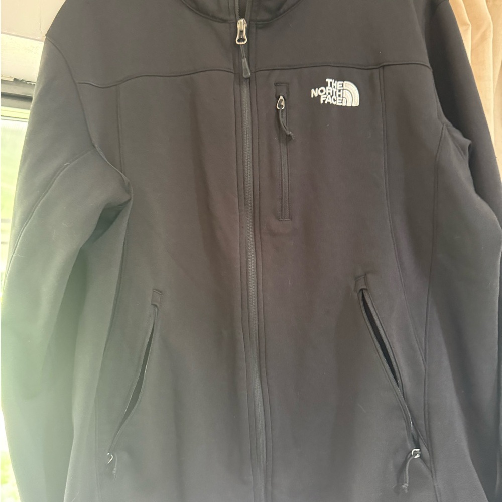 The North Face Black Performance Jacket with Full-Zip and Stand-Up Collar